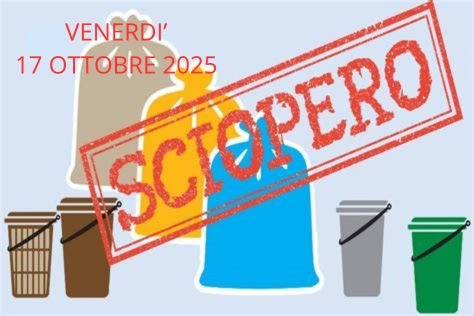 Sciopero nazionale del settore igiene ambientale - venerdì 17 ottobre 2025