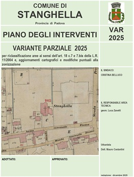 Variante parziale al Piano degli Interventi (P.I.) per riclassificazione aree ai sensi dellart. 18 c.7 e 7.bis della L.R. 11/2004, aggiornamenti cartografici e modifiche puntuali alla Zonizzazione