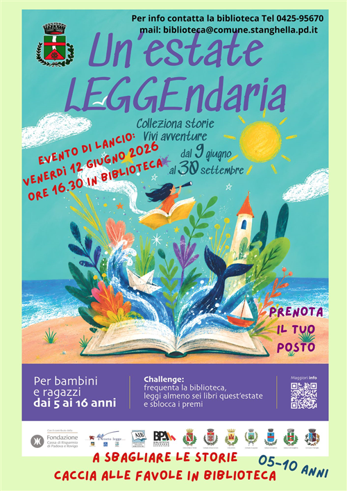 UN'ESTATE LEGGEndaria: evento di lancio venerdì 12 Giugno 2026 ore 16.30