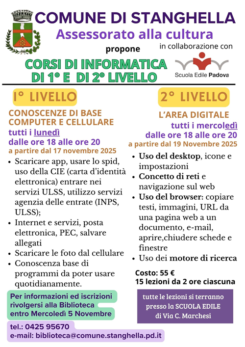 Corsi di informatica per cittadini over 50 anni