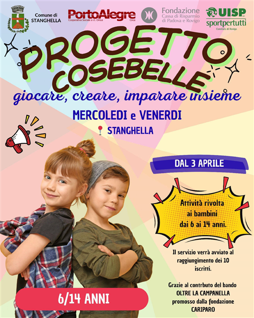 Progetto Cose Belle: giocare, creare, imparare insieme