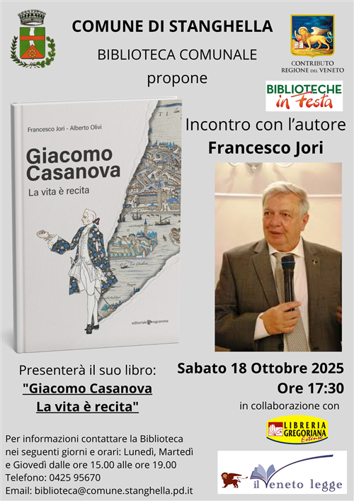 Incontro con l'autore Francesco Jori