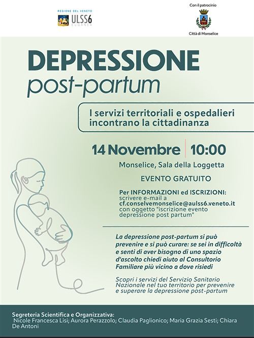 Depressione post-partum: i servizi territoriali e ospedalieri incontrano la cittadinanza