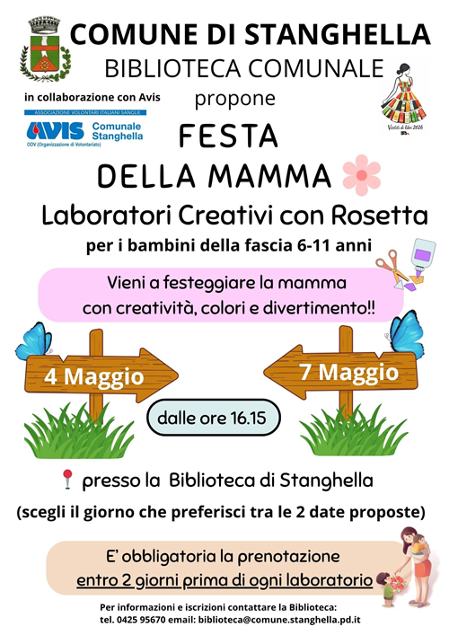 Laboratori creativi per la festa della mamma