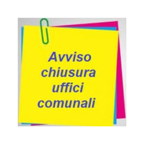 Chiusura Uffici Comunali nella giornata di lunedì 5 gennaio 2026