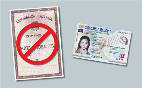 Avviso scadenza carte d'identità cartacee